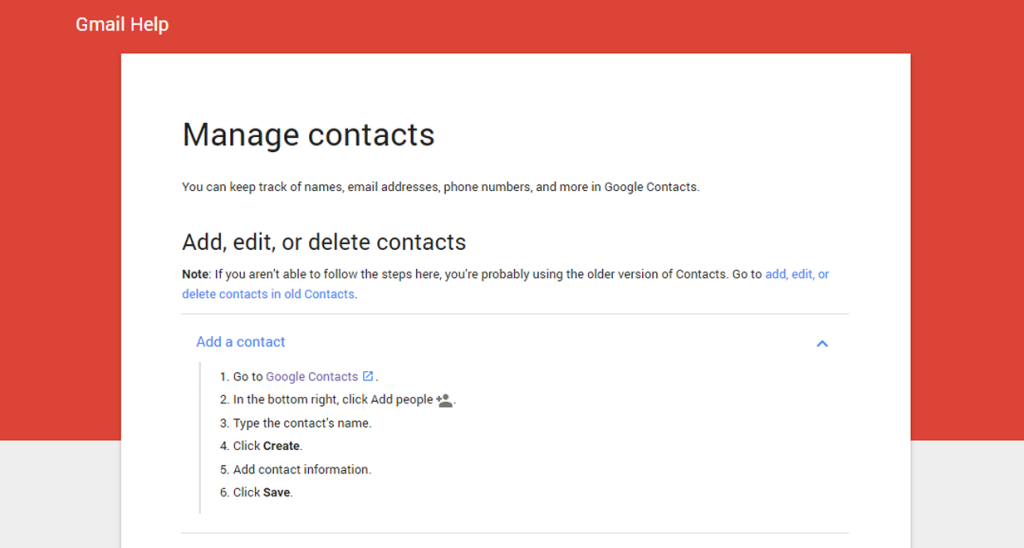 Een overzicht van hoe je in Gmail je contacten kunt beheren