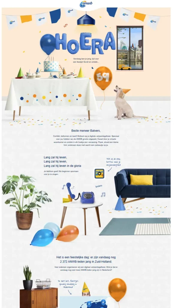 Verjaardagscampagne van ANWB