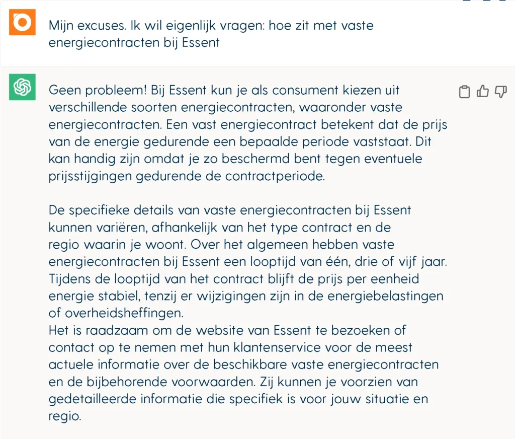 Een voorbeeld van een prompt in ChatGPT