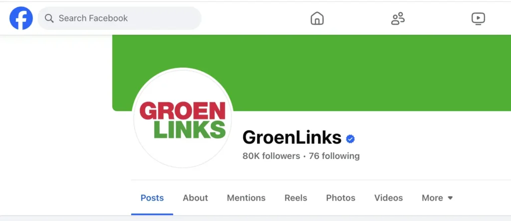 GroenLinks op Facebook