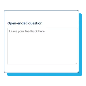 Open-ended question in a post-event survey