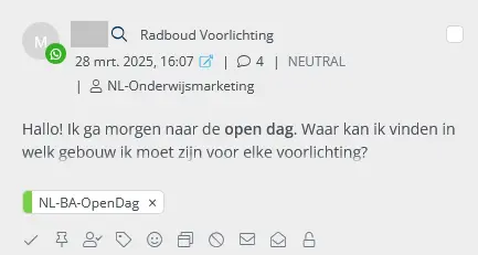 De Radboud Universiteit labelt Nederlandse vragen met NL-topic.