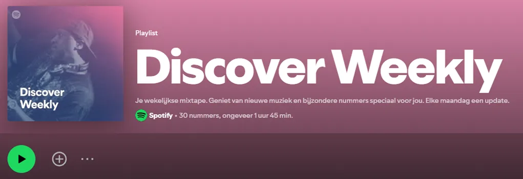 Spotify's Discover Weekly